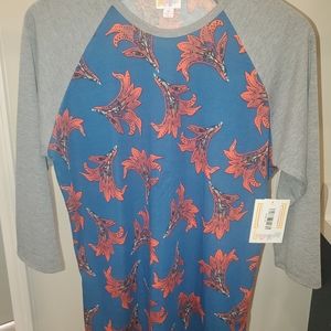 NWT Lularoe M Randy Baseball T